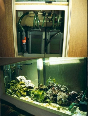 Nouvelle pompe de filtre d'aquarium Lampe UV d'aquarium Purification d'eau  intégrée Oxygénation Pompe interne Aqua